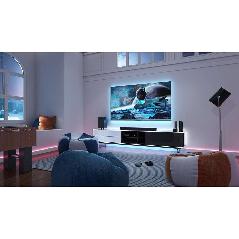 TCL 75C735 TV QLED 75" 4K Ultra HD Smart TV Wi-Fi Classe G colore cornice nero