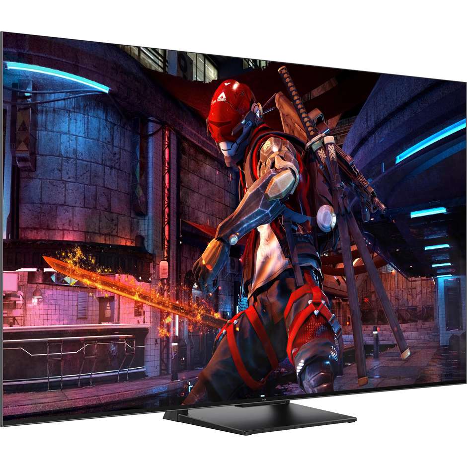 TCL 75C745 Smart TV 75" QLED 4K Ultra HD Google TV Colore Titanium