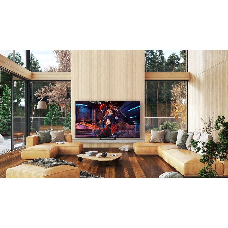 Tcl 75C745 Smart TV QLED 75" 4K Ultra HD Wi-Fi DVB-T2 Classe G Nero