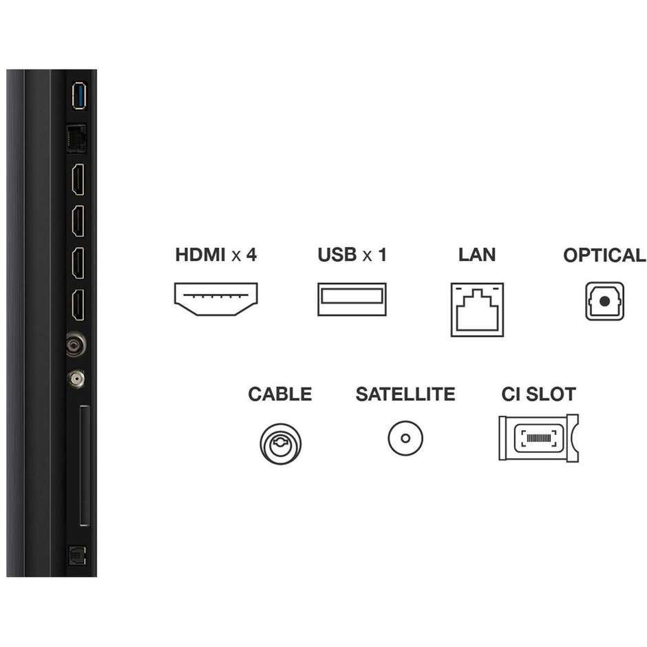 TCL 75C79K Smart TV 75" Mini-LED 4K Ultra HD Google TV Colore Metallic