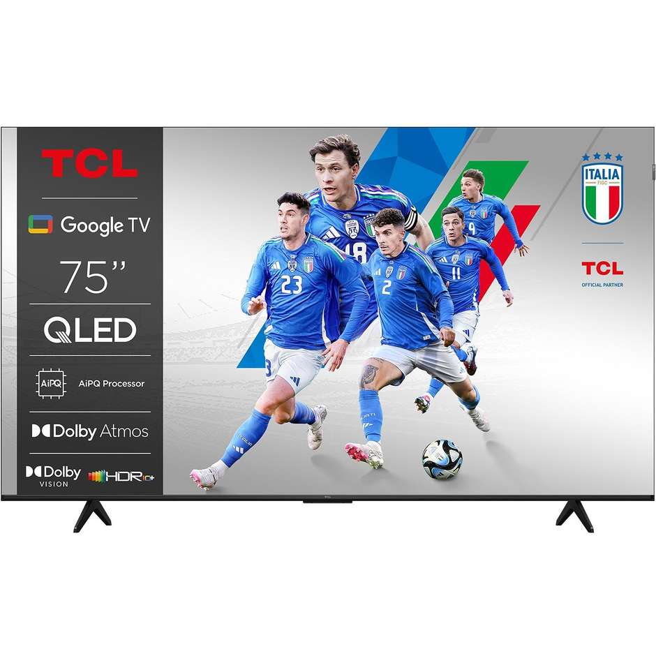 Tcl 75P79K Smart TV QLED 75" 4K Ultra HD Wi-Fi DVB-T2 Classe F Nero