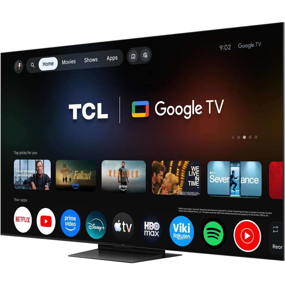 TCL 75RM7L TV 75” 4K HDR RGB-Mini LED 144 Hz Nero