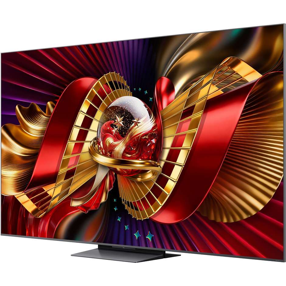TCL 85C8L Smart TV 85" 4K SQD-Mini LED 144Hz Google TV Nero