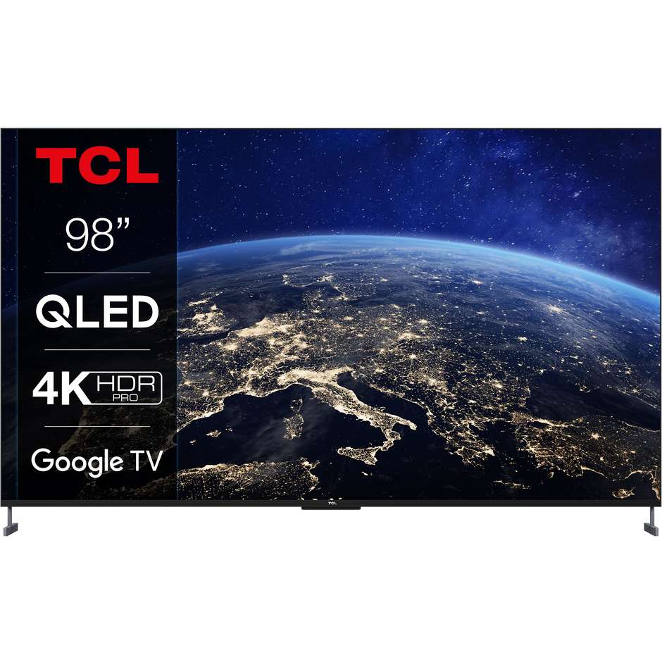 TCL 98C735 QLED Televisore Smart TV audio Onkyo 2.1 Google TV 2022