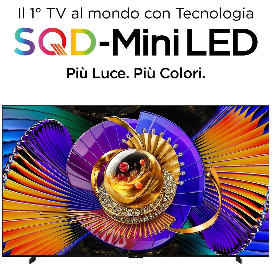 TCL 98C7L Smart TV 98" 4K SQD-Mini LED 144Hz Google TV Nero