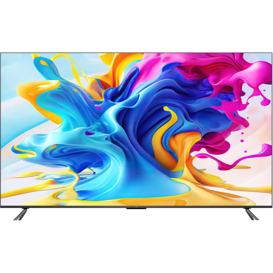 TCL C64 85C645 TV QLED 85" 4K Ultra HD Smart TV Wi-Fi Classe G Colore Nero