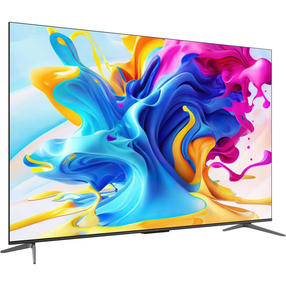 TCL C64 85C645 TV QLED 85" 4K Ultra HD Smart TV Wi-Fi Classe G Colore Nero