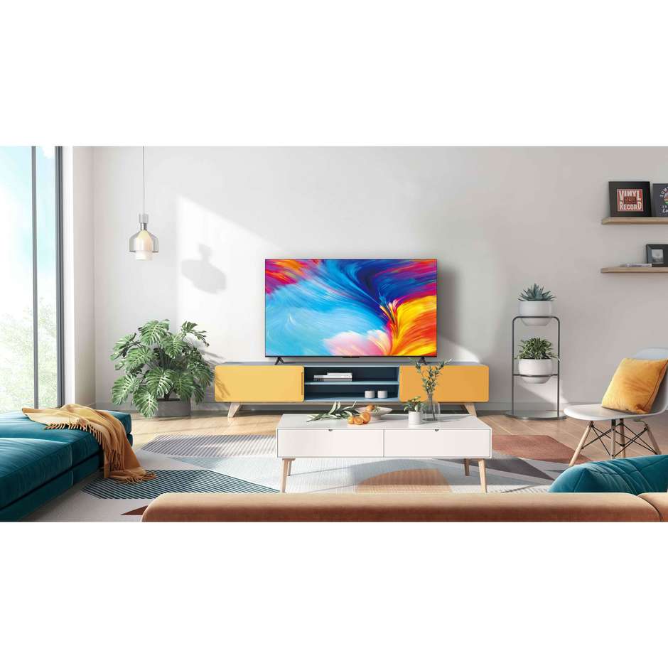 TCL P635 TV LED 50" 4K Ultra HD Smart TV Wi-Fi Classe F Colore Nero