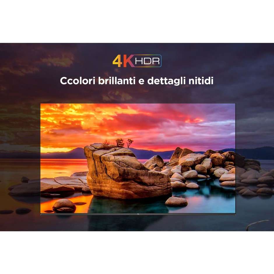 TCL P655 Serie P65 TV LED 43" 4K Ultra HD Smart TV Classe F Colore Nero