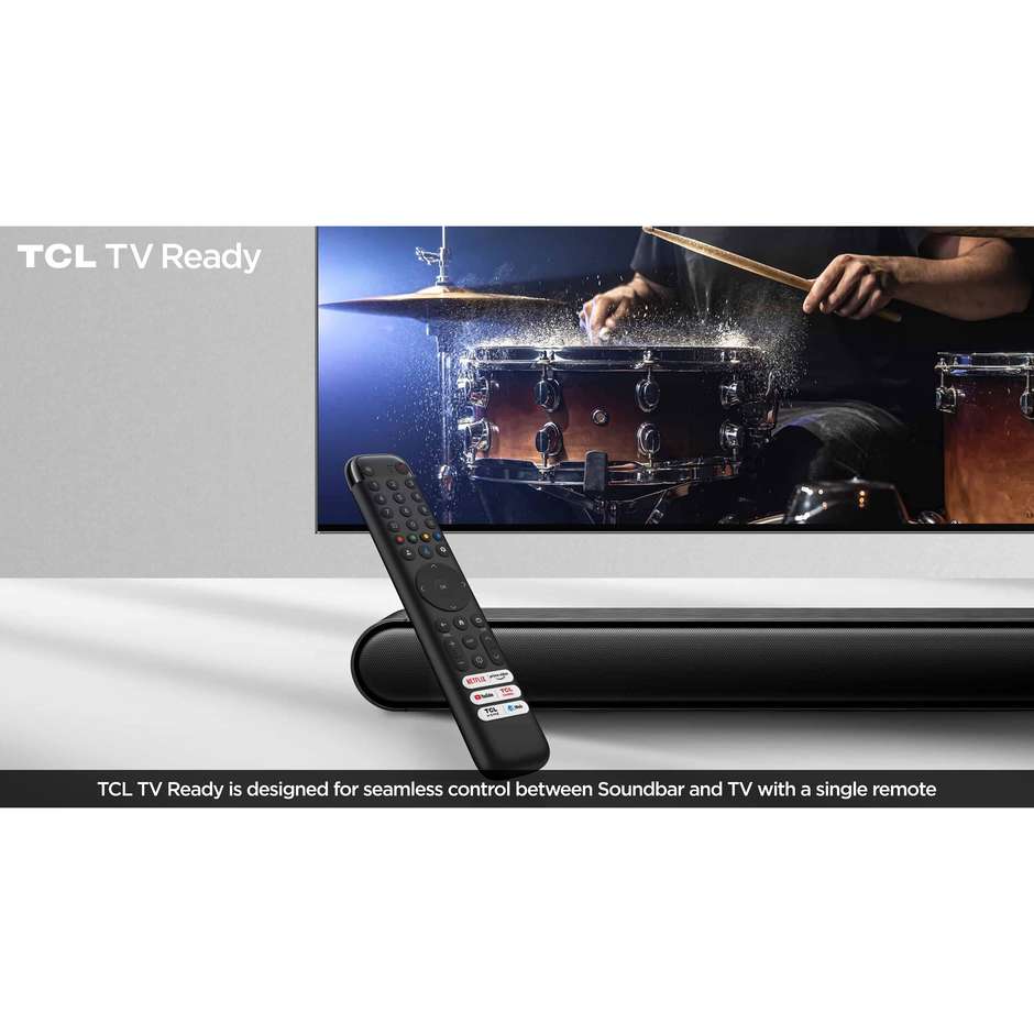 TCL S S643W Soundbar Wireless 3.1 canali Potenza 240 W Colore Nero