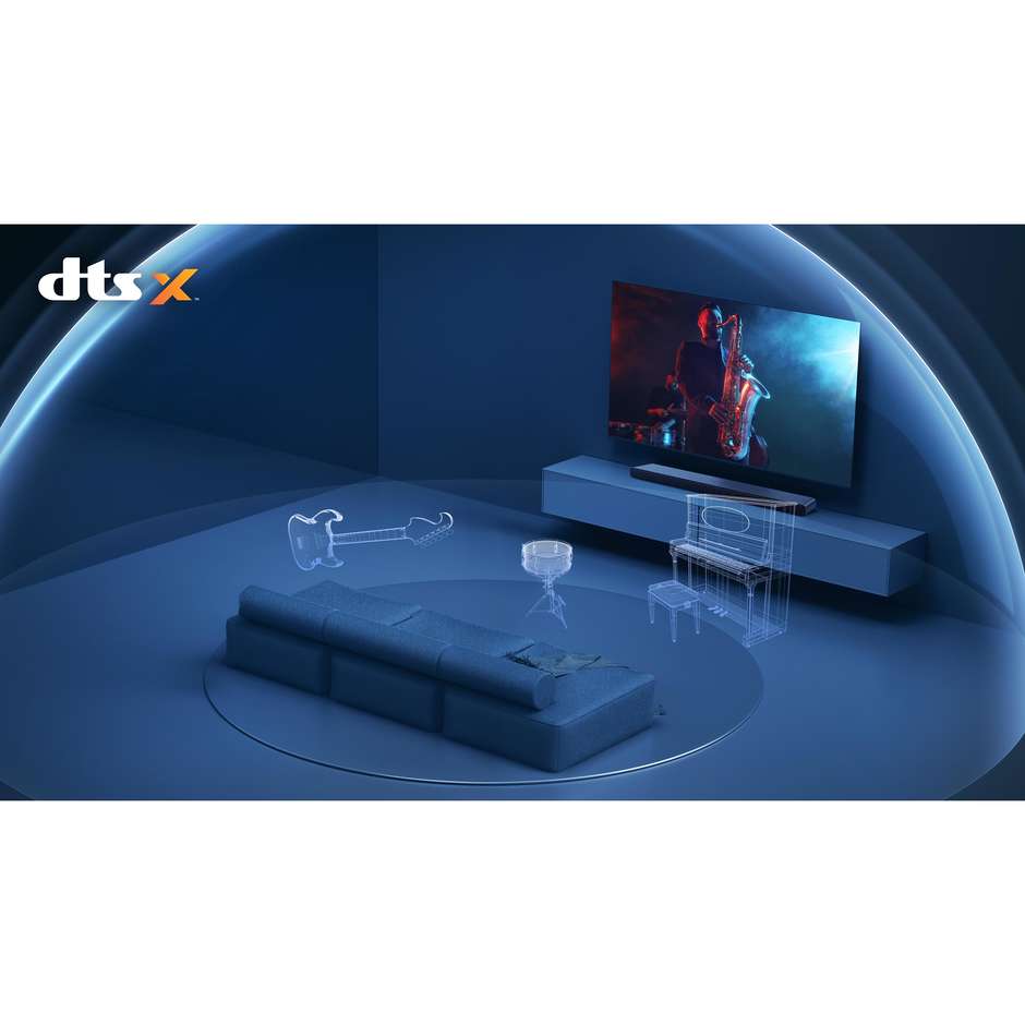 TCL S45HE Soundbar All-in-One per TV e Intrattenimento Domestico DTS:X,Dolby Colore Titanium
