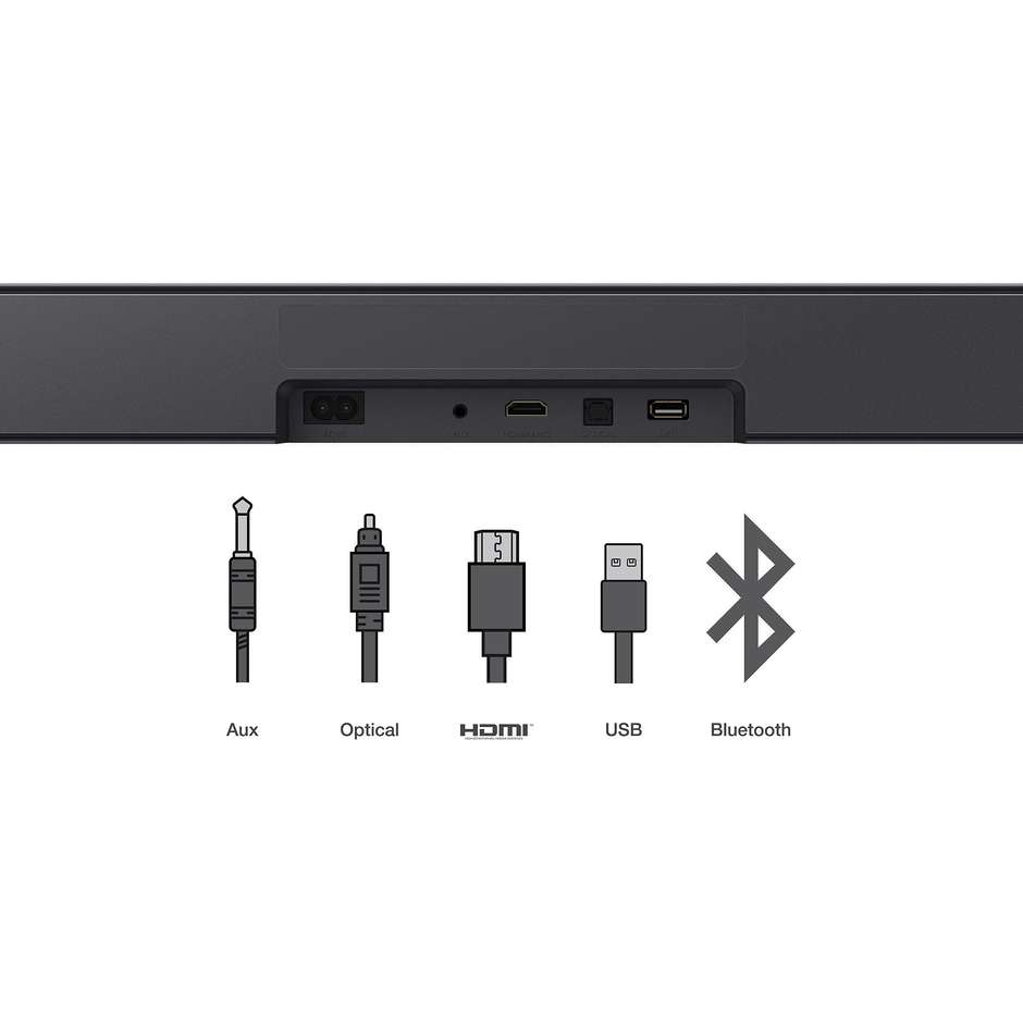 Tcl S45HE Soundbar con Subwoofer per TV Nero