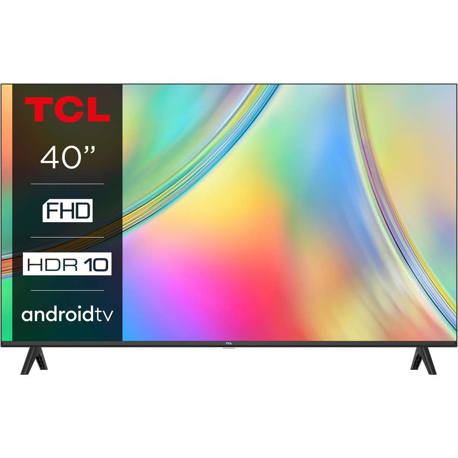 TCL S54 Serie 40S5400A TV LED 40" Full HD Smart TV Classe F Colore Nero