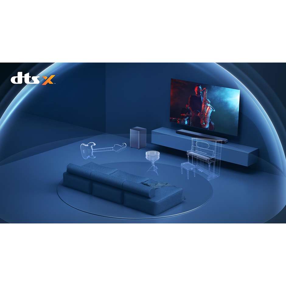 Tcl S55HE Soundbar con Subwoofer per TV Nero