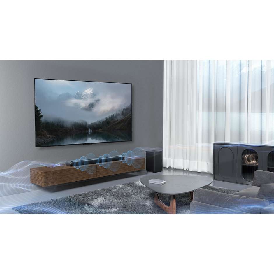 TCL S643W Soundbar 3.1 Canali 240W con Subwoofer Wireless Dolby Atmos Bluetooth Nero