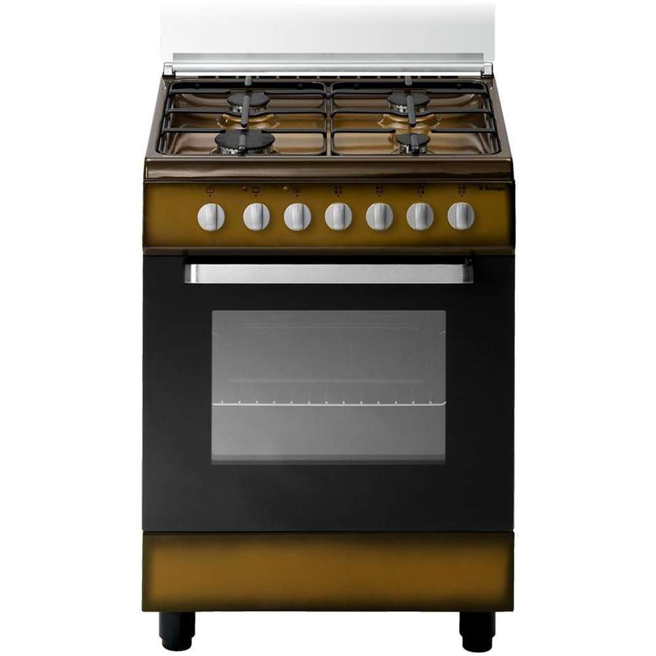 Tecnogas D63NCS cucina 60x60 4 fuochi a gas forno elettrico multifunzione 65 litri classe A colore rame