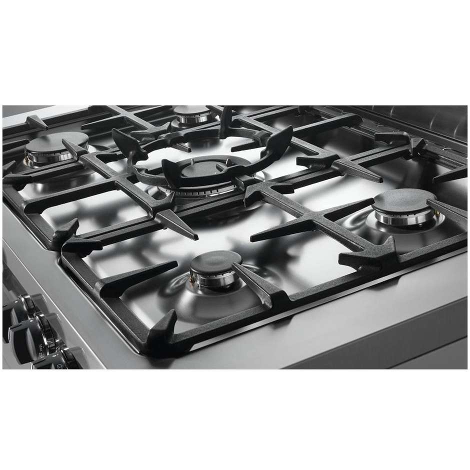 Tecnogas PTV998RS cucina 90x60 5 fuochi a gas forno a gas con grill elettrico 103 litri classe A colore rosso