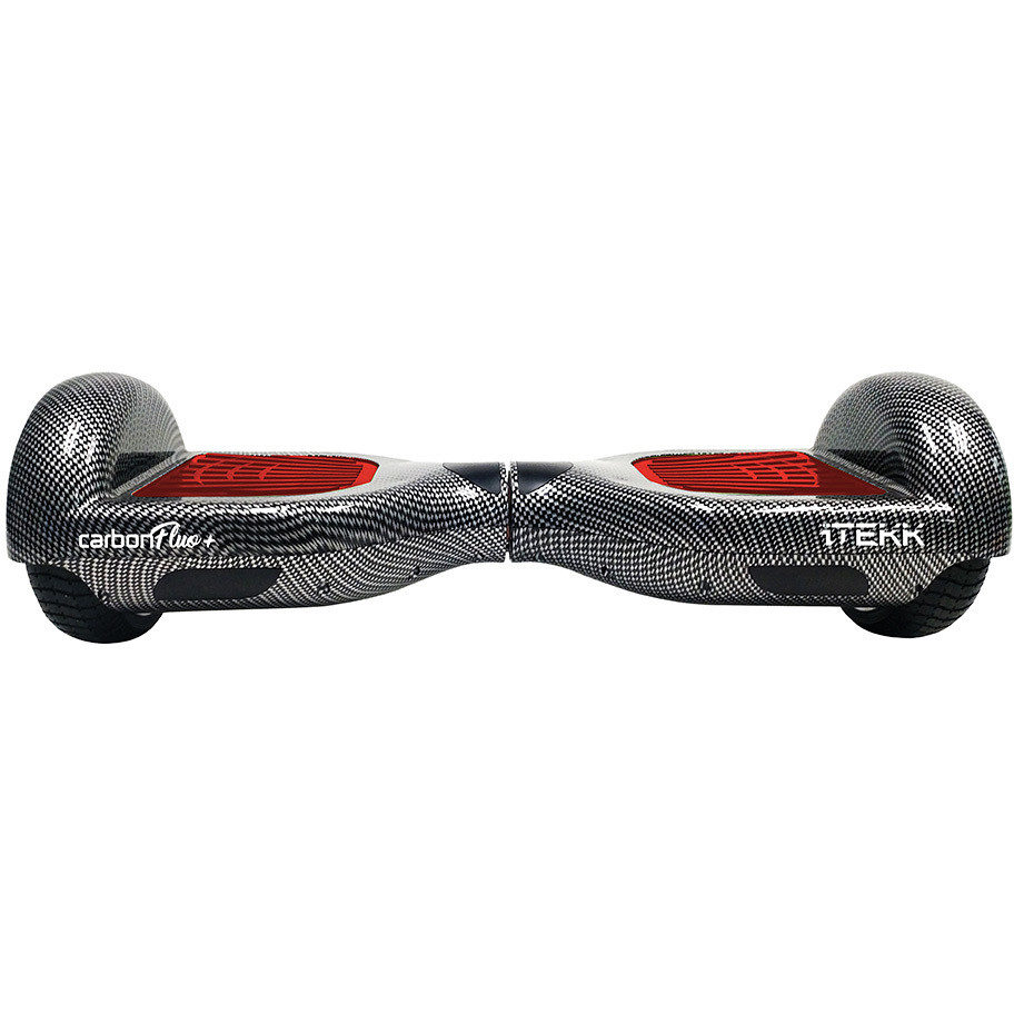 TEKK Carbon Fluo Plus Hoverboard 6,5" 15km/h Autonomia 15 Km colore Grigio,Rosso