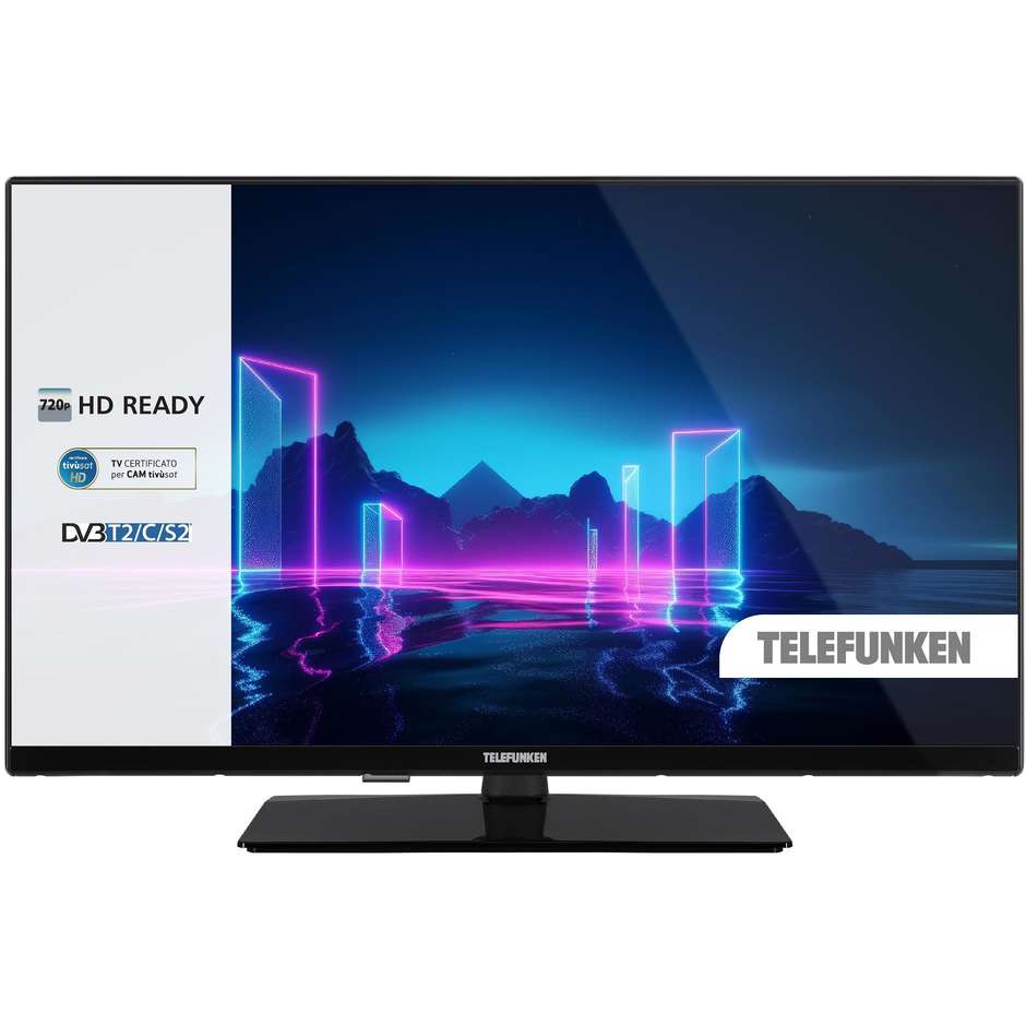 Telefunken TE32750S38YXD TV LCD 32" Funzion Hotel Classe E Colore Nero