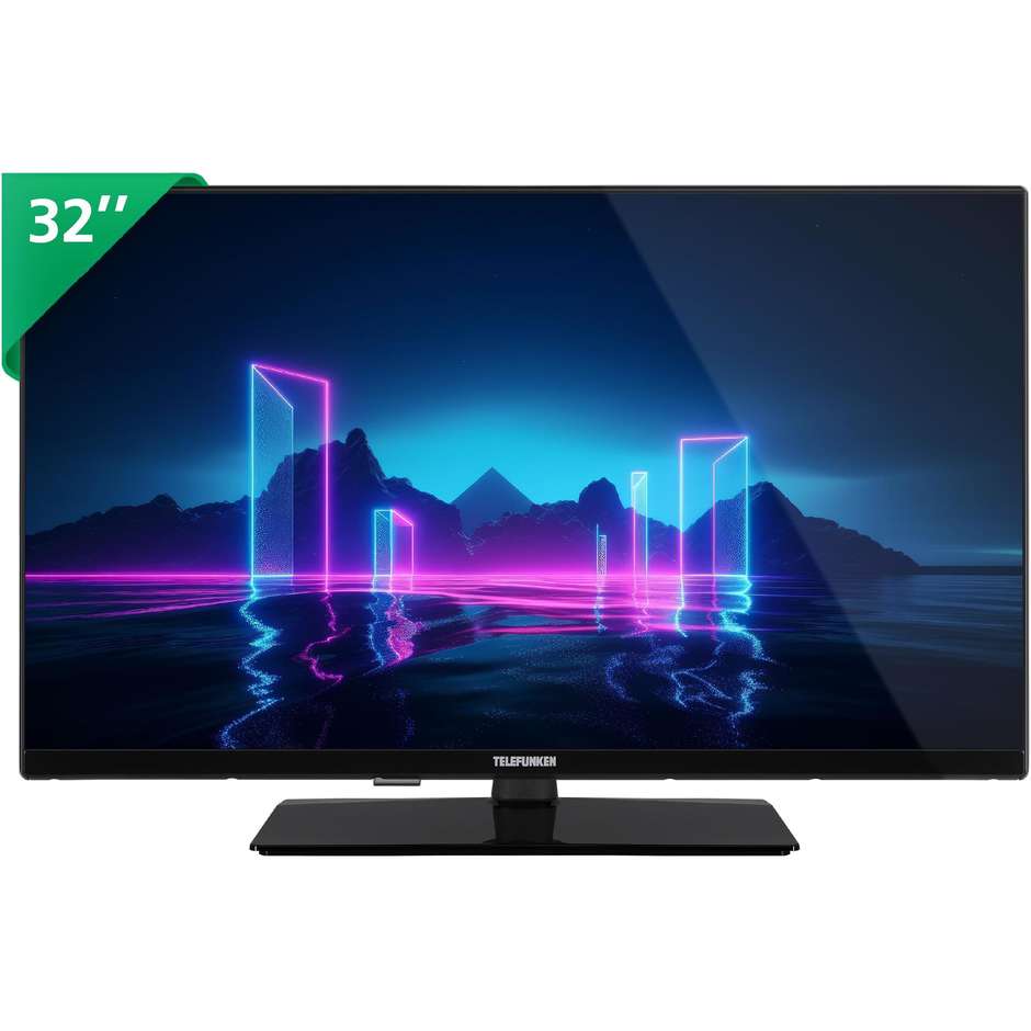 Telefunken TE32750S38YXD TV LCD 32" Funzion Hotel Classe E Colore Nero