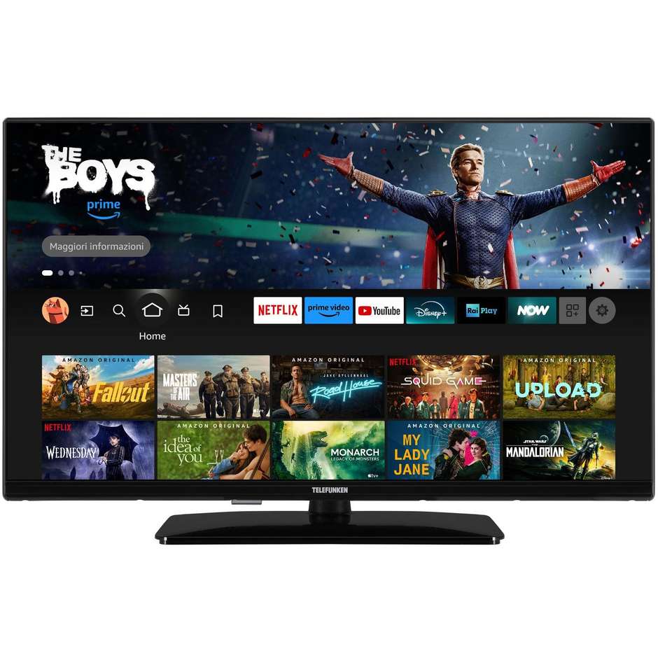 Telefunken TE32759B50V4D TV DLED 32" HD Wi-Fi Classe F Colore Nero