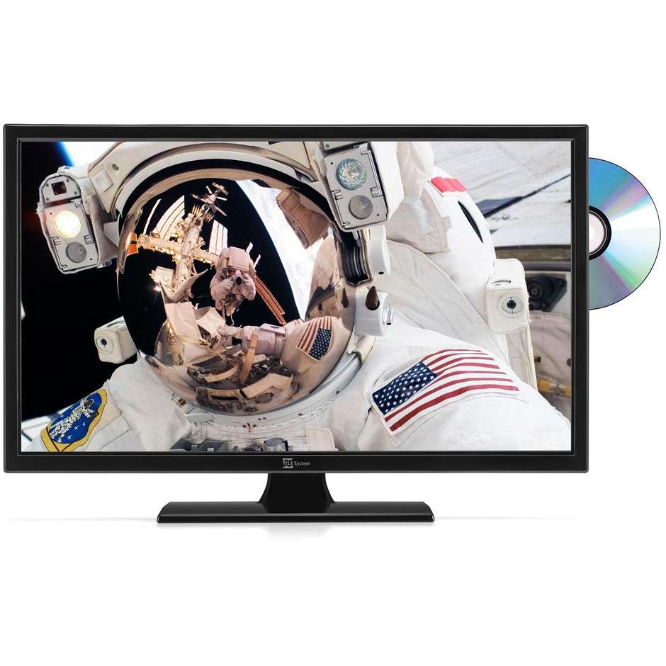 Telesystem Palco19 Led09 Combo Tv LED 19" DVB-T2/S2 lettore DVD integrato colore nero