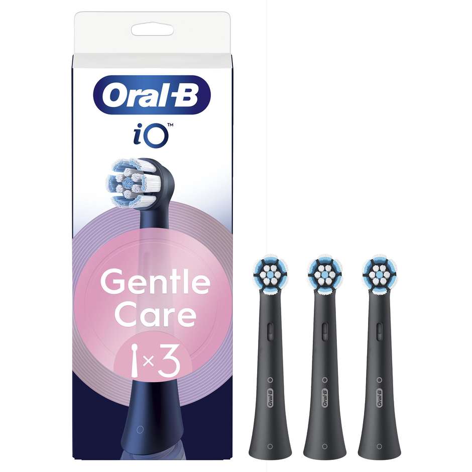 testine di ricambio oral-b io gentle care black 3