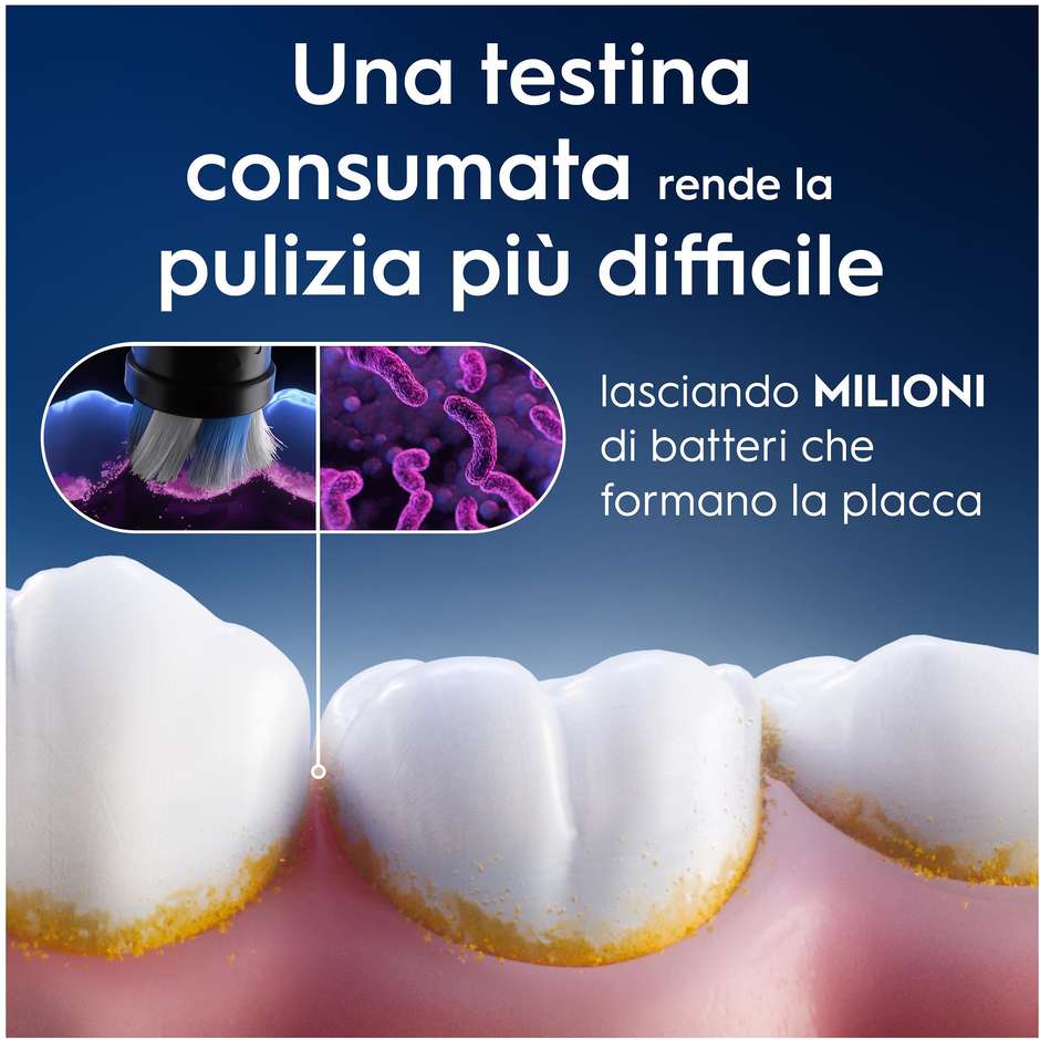 testine di ricambio oral-b io gentle care nero2 p