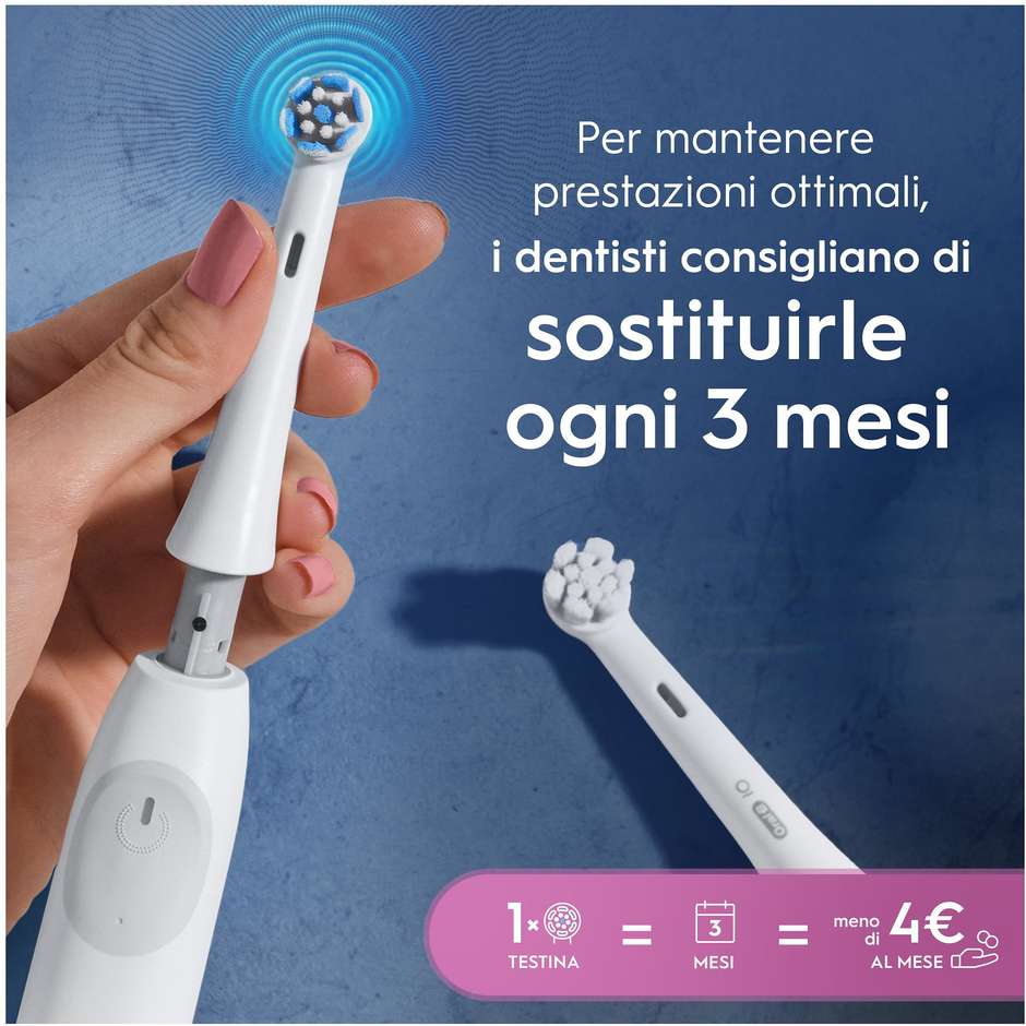 testine di ricambio oral-b io gentle care white 3