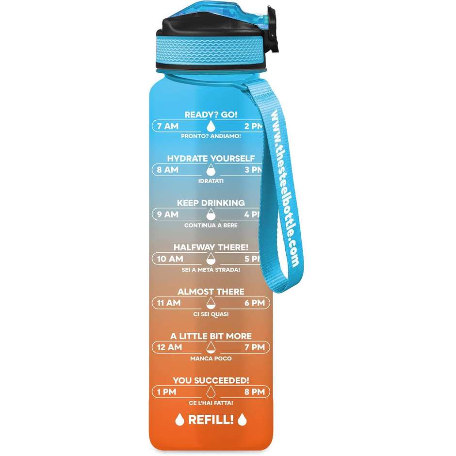 The Steel Bottle MWB1L#5SK Borraccia 1000 ml Tritan Blu/Arancione