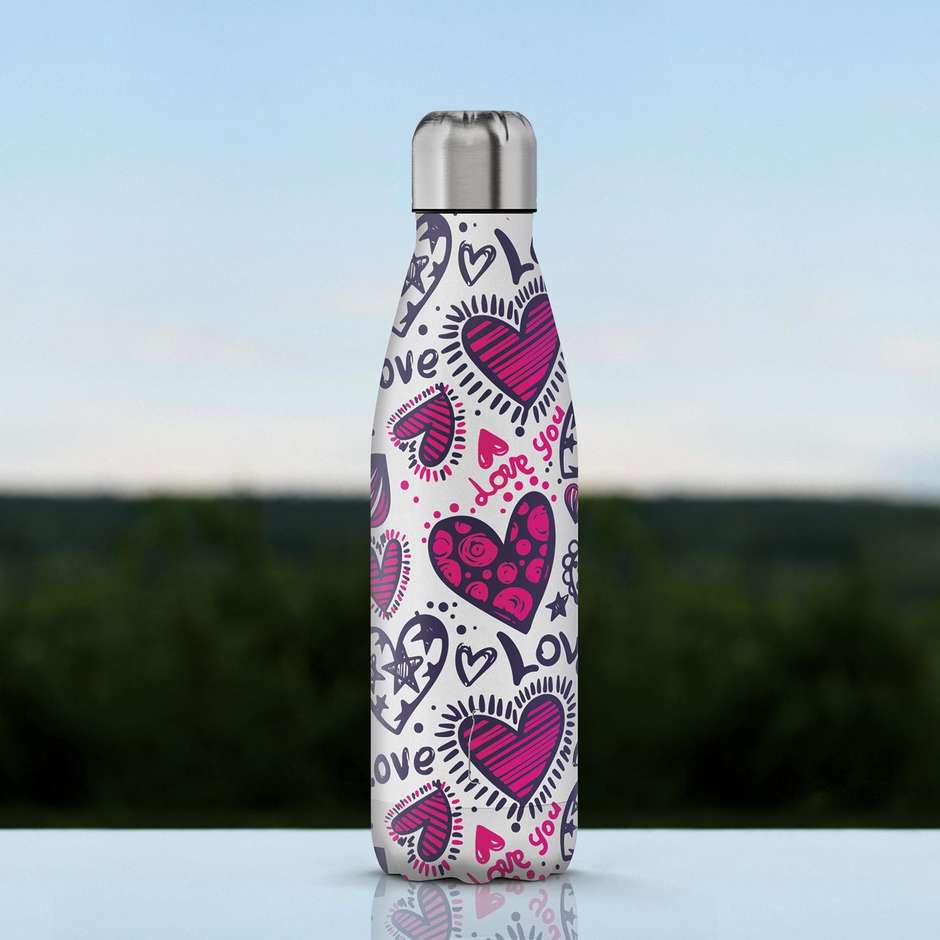 The Steel Bottle Pop Art Series #19 Love bottiglia termica in acciaio inox 500 ml