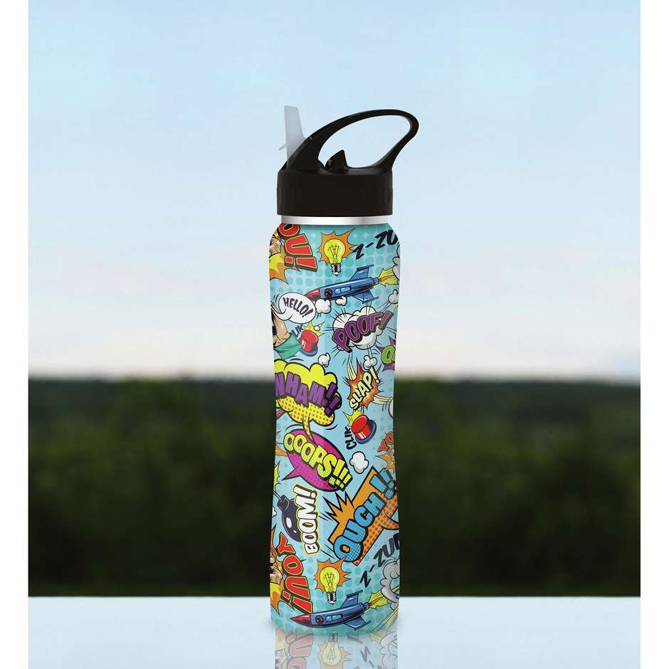 The Steel Bottle TSBMW43COM Bottiglia Termica 500 ml Acciaio Inox Grafica Comics Multicolore