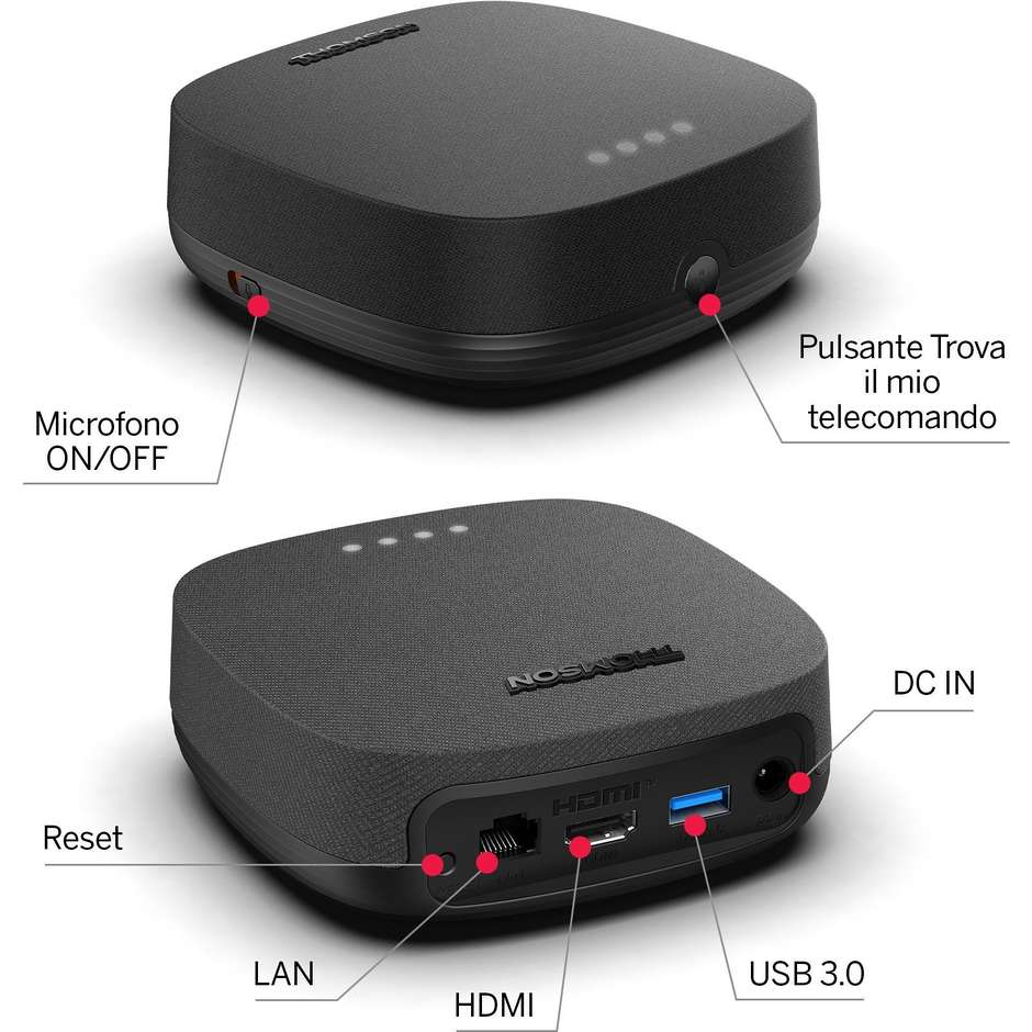 Thomson 270G Google Streaming TV 4K Ultra HD 32 GB Wi-Fi Colore Nero