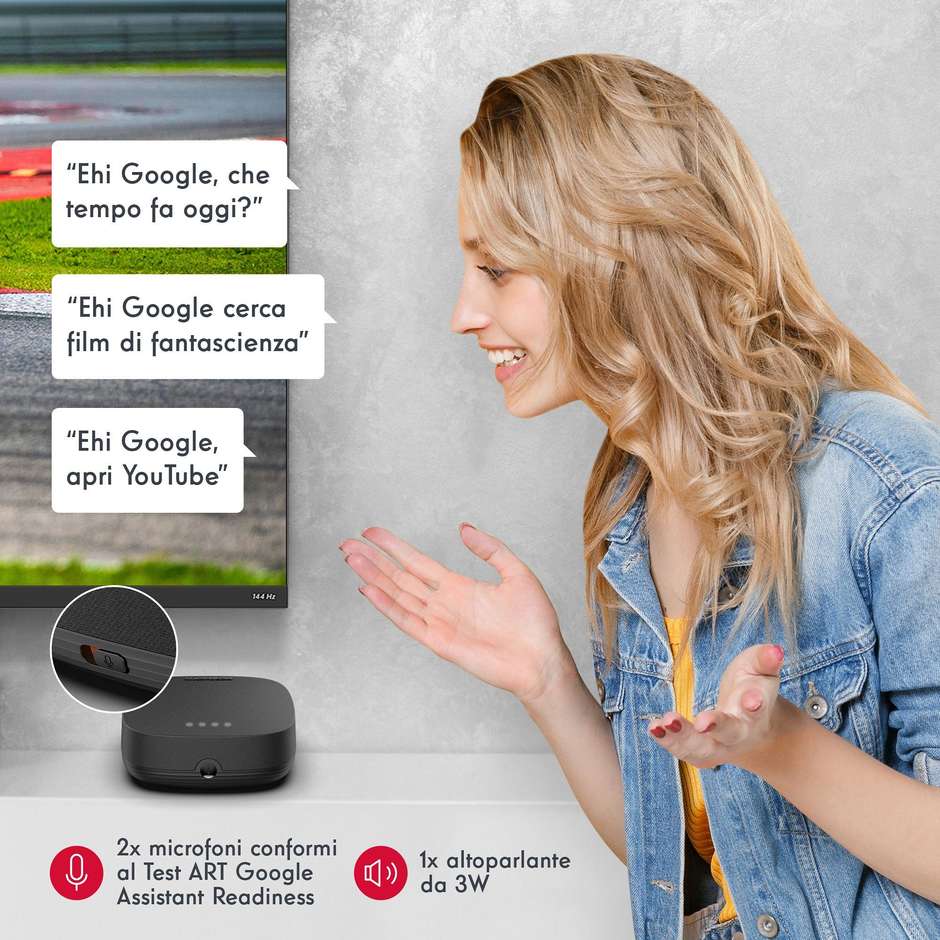 Thomson 270G Streaming Box Google TV 4K Ultra HD 32GB Wi-Fi 6 Dolby Vision Nero