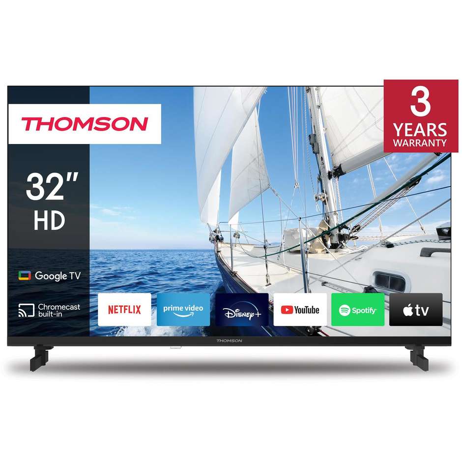 Thomson 32HG2S14 LCD TV 32" HD Smart TV Wi-Fi Classe E Colore Nero