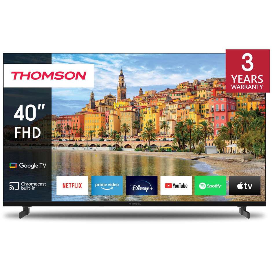 Thomson 40FG2S14 TV Led 40" Full HD Smart TV Wi-Fi Classe E Colore Nero