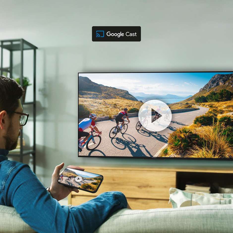 THOMSON 55MG7C15 Smart TV 55" LED 4K Ultra HD Google TV Colore Black