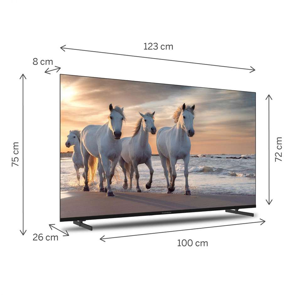 Thomson 55UA5S13 Smart TV LED 55" 4K Ultra HD Wi-Fi DVB-T2 Classe E Nero