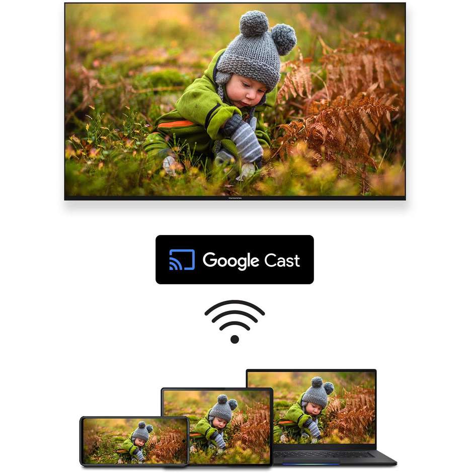 Thomson 55UG4S14W TV 55" 4K Ultra HD Smart TV Wi-Fi Classe E Colore Bianco