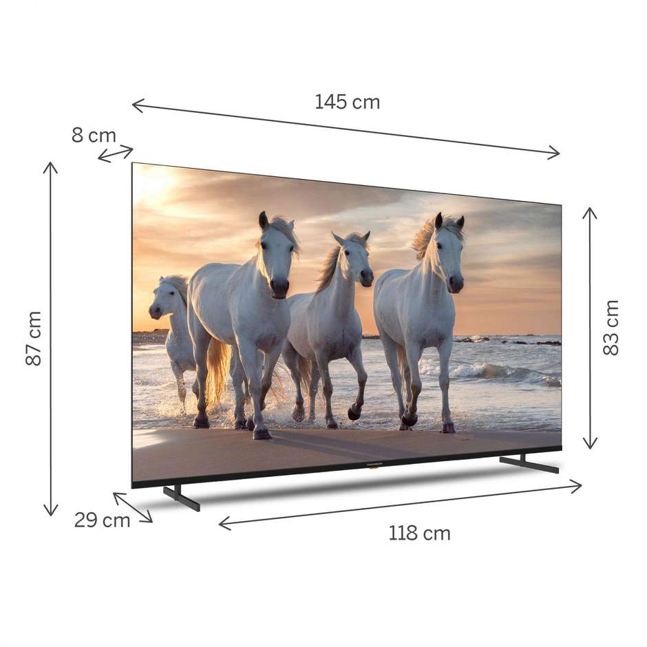 Thomson 65UA5S13 Smart TV LED 65" 4K Ultra HD Wi-Fi DVB-T2 Classe F Nero