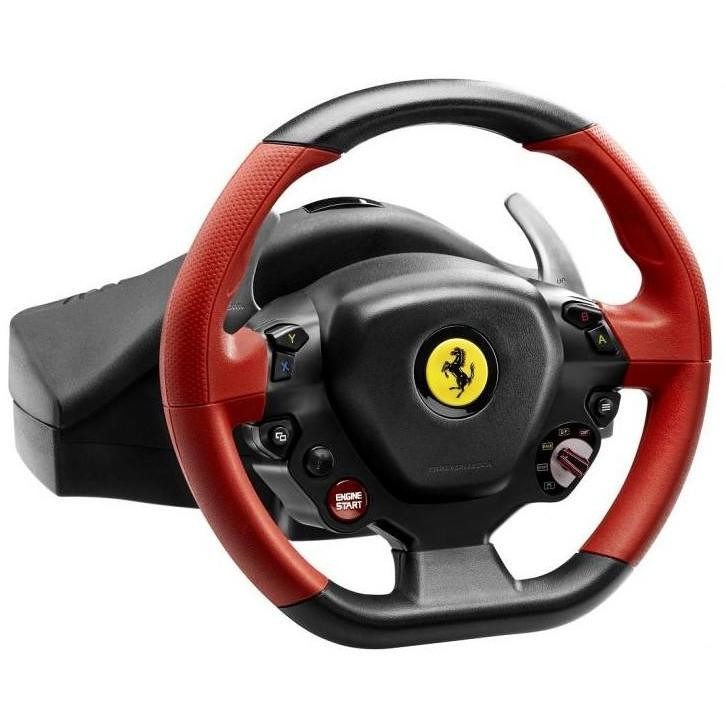 Thrustmaster Ferrari 458 Spider Racing Wheel volante + pedali per Xbox One - Videogiochi 