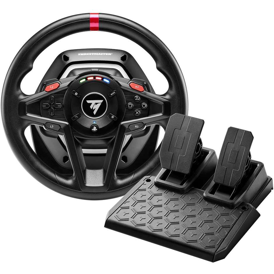 Thrustmaster T128 Volante Force Feedback con Pedali Magnetici PlayStation 5 PlayStation 4 PC Colore Nero