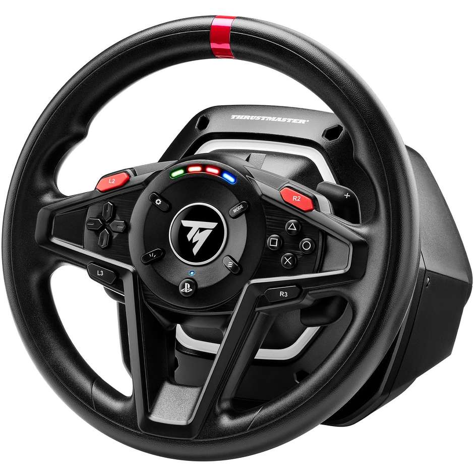 Thrustmaster T128 Volante Force Feedback con Pedali Magnetici PlayStation 5 PlayStation 4 PC Colore Nero