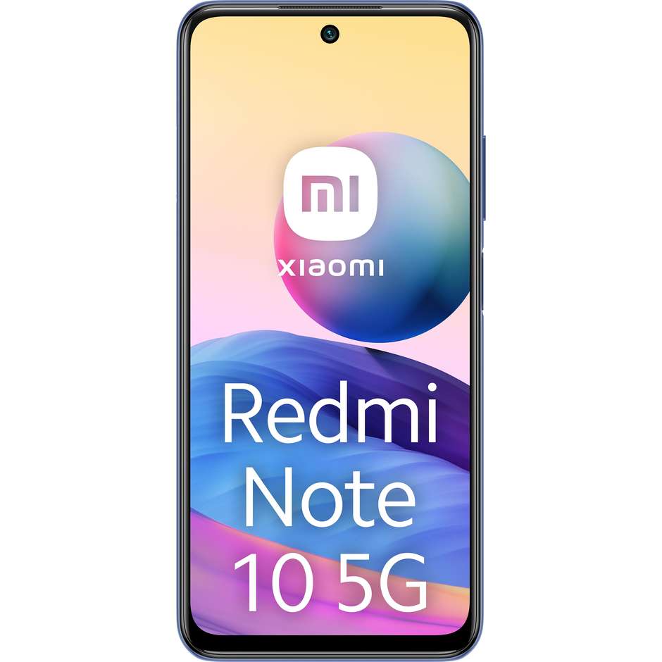 TIM Xiaomi Redmi Note 10 5G Smartphone 6,5" FHD Ram 4 GB Memoria 128 GB Android 11 Colore Chrome Nighttime Blue