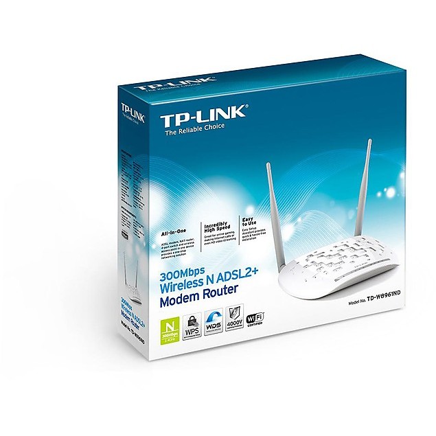 TP-Link TD-W8961ND Router wireless Fast Ethernet Colore Bianco