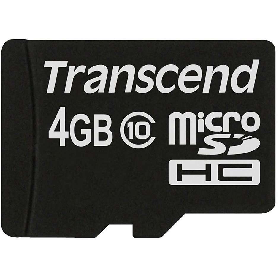 TRANSCEND TS4GUSDC10 micro SDHC 4gb (senza adattatore)