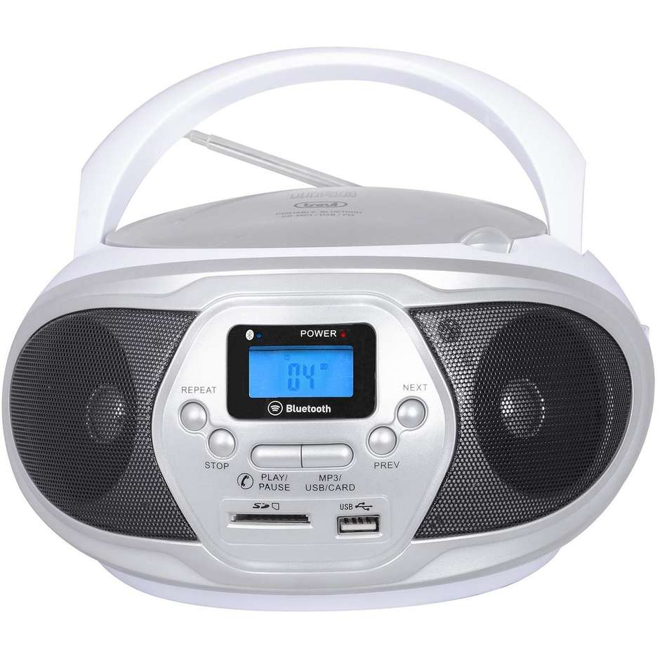 Trevi CMP 548 BT Stereo portatile Lettore CD/mp3 Radio FM USB Aux-in Bluetooth colore Bianco
