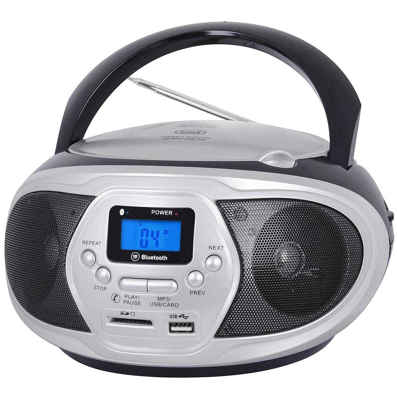 Trevi - Stereo Portatile Boombox CD con Radio DAB/DAB+ Bluetooth