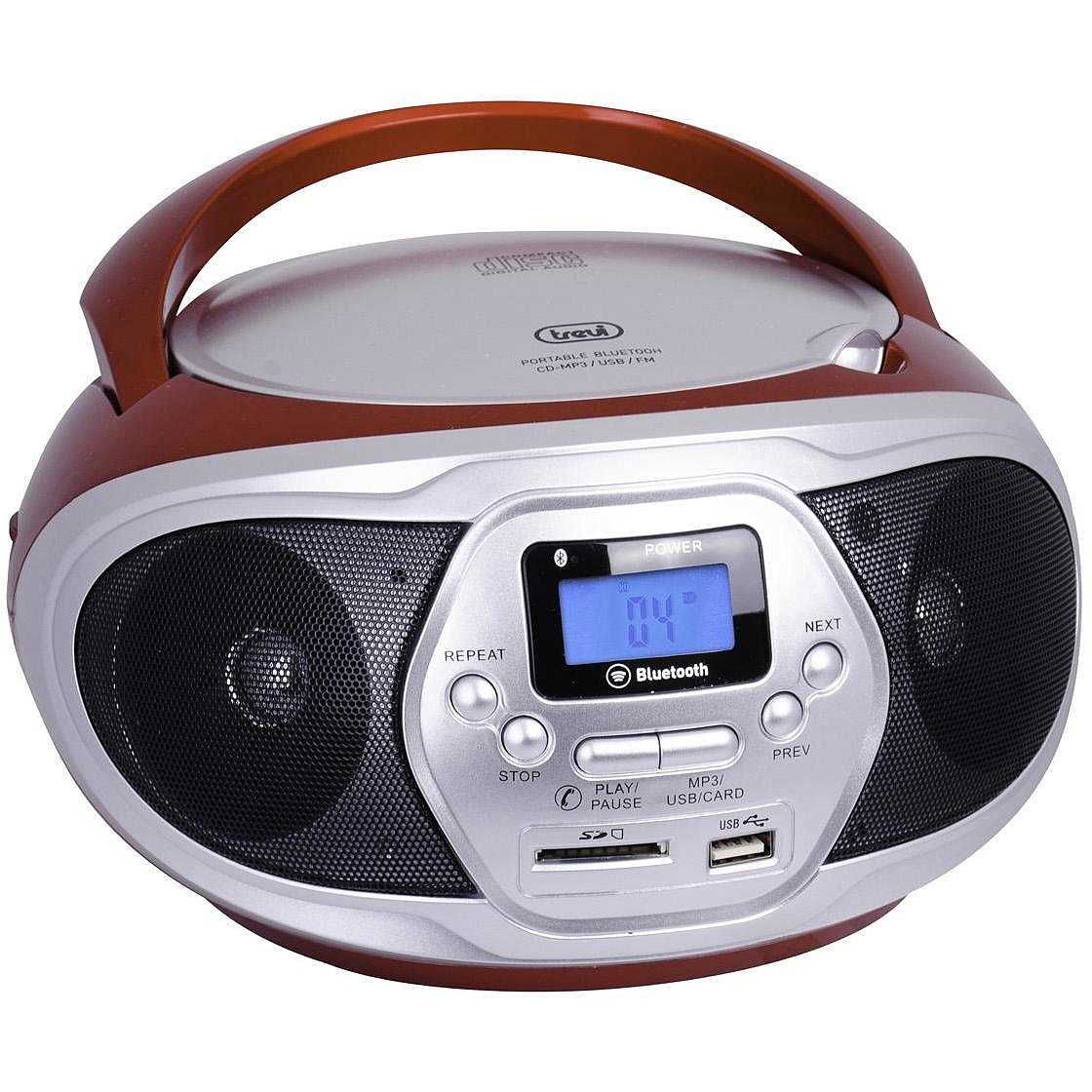 Trevi CMP 548 BT Stereo portatile Lettore CD/mp3 Radio FM USB Aux-in  Bluetooth colore Nero - Audio e Hi-Fi radio - ClickForShop