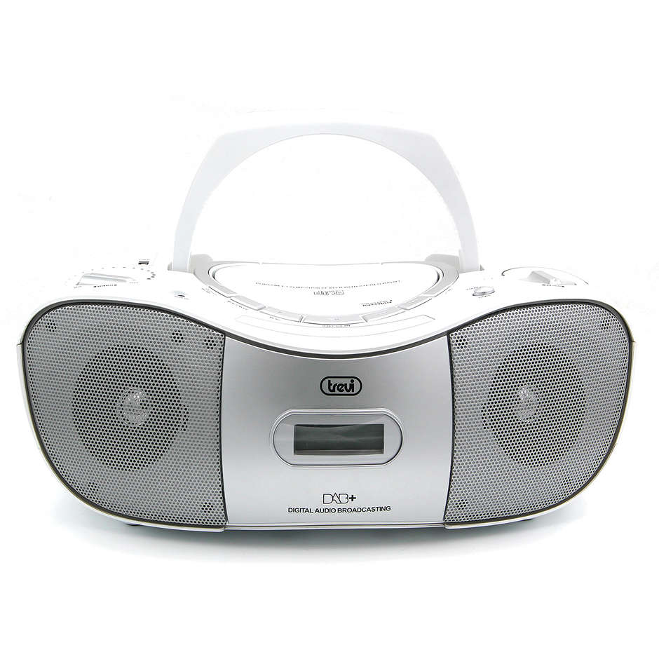 Trevi CMP 582 DAB radio portatile DAB+/FM con lettore CD ingressi USB/AUX colore bianco